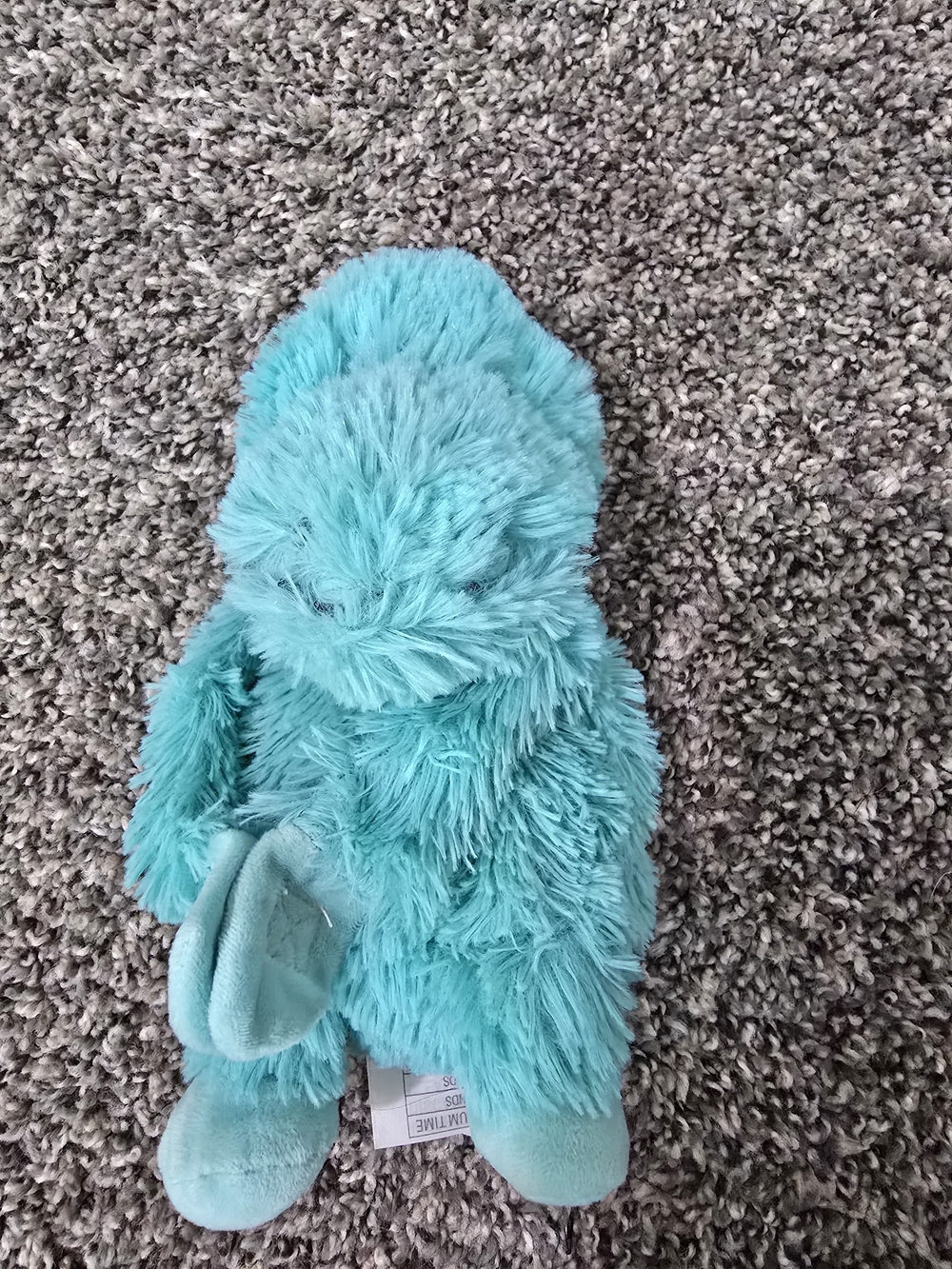 Plush Teal Bunny Comfort Toy - Soft Fluffy Stuffed Animal